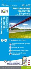 I.G.N Carte au 1-25.000ème - TOP 25 - 1811 OT - Pont-Audemer - Tancarville - PNR des Boucles de la Seine Normande