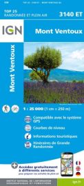 I.G.N Carte au 1-25.000ème - TOP 25 - 3140 ET - Mont Ventoux