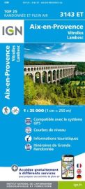 I.G.N Carte au 1-25.000ème - TOP 25 - 3143 ET - Aix en Provence - Vitrolles - Lambesc