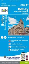 I.G.N Carte au 1-25.000ème - TOP 25 - 3232 ET - Belley - Saint-Genix sur Guiers - Sud Bugey