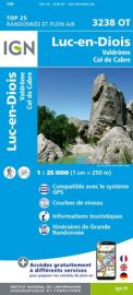I.G.N Carte au 1-25.000ème - TOP 25 - 3238 OT - Luc en Diois - Valdrôme - Col de Cabre