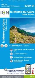 I.G.N Carte au 1-25.000ème - TOP 25 - 3339 ET - La Motte du Caire - Vallée du Sasse