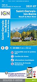 I.G.N Carte au 1-25.000ème - TOP 25 - 3531 ET - Saint-Gervais-les-Bains - Massif du Mont-Blanc