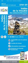 I.G.N Carte au 1-25.000ème - TOP 25 - 3741 OT - Vallée de la Vésubie - PN du Mercantour