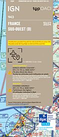 IGN - Carte Aéronautique OACI 943 - France sud-ouest - Papier - Edition 2024