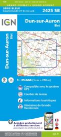 I.G.N - Carte au 1-25.000ème - Série Bleue - 2425SB - Dun-sur-Auron - Blet
