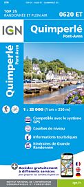 I.G.N Carte au 1-25.000ème - TOP 25 - 620 ET - Quimperlé - Pont-Aven