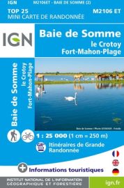 I.G.N - Carte au 1-25.000ème - TOP 25 - Mini 2106ET - Baie de Somme - Le Crotoy - Fort-Mahon-Plage