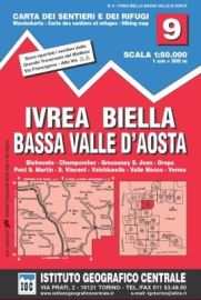 Istituto Geografico Centrale (I.G.C) - N°09 - Ivrea - Biella - Bassa Valle d'Aosta