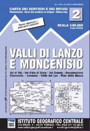 Istituto Geografico Centrale (I.G.C) - N°2 - Valli di Lanzo e Mancenisio (Mont-Cenis)