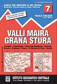 Istituto Geografico Centrale (I.G.C) - N°7 - Valli Maira - Grana e Sturna