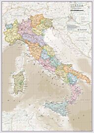 Maps international - Carte murale - Italie - Carte administrative