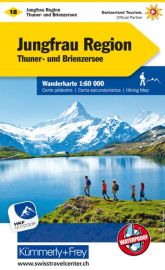 Kummerly Frey - Carte de Randonnée Suisse n°18 - Région Jungfrau - Thuner und Brienzersee