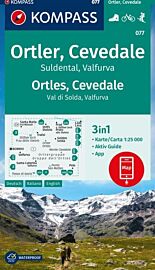 Kompass - Carte de randonnées - n°077 - Ortler, Cevedale, Suldental, Valfurva