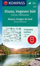 Kompass - Carte de randonnées - n°2222 - Alsace Vosges du sud