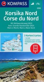 Kompass - Carte de randonnées - n°2250 - Corse du Nord