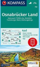 Kompass - Carte de randonnées - n°750 - Osnabrücker Land