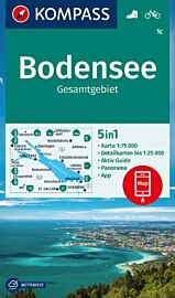 Kompass - Carte de randonnées - n°1C - Bodensee - Gesamtgebiet (Lac de Constance)