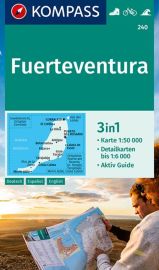 Kompass - Carte de randonnées - n°240 - Carte de Fuerteventura