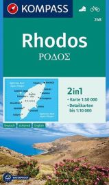 Kompass - Carte de randonnées - n°248 - Carte de Rhodes