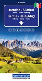 Kummerly Frey - Carte Italie n°3 - Trentin, Haut-Adige, Tyrol du Sud
