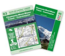 L'Escursionista - Carte de randonnées - Ref.03 - Chamonix - Mont-Blanc - Trient - Courmayeur