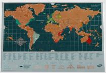 Luckies - Scratch Map - La carte du Monde à gratter - Backpacker edition 
