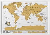 Luckies - Scratch Map - La carte du Monde à gratter - Edition originale - Encadrée 