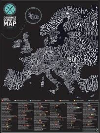 Luckies - Scratch Map - La carte à gratter - Gourmet Europe