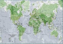 Maps international - Carte murale papier - Le Monde phosphorescent 