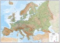 Maps international - Carte murale plastifiée - L'Europe physique