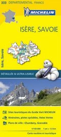 Michelin - Carte "Départements" - N°333 Isère - Savoie