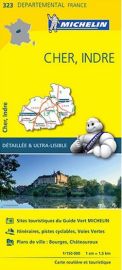 Michelin - Carte "Départements" N°323 Cher - Indre