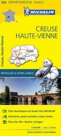 Michelin - Carte "Départements" N°325 Creuse - Haute-Vienne