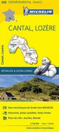 Michelin - Carte "Départements" N°330 - Cantal - Lozère