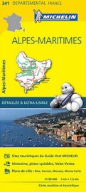 Michelin - Carte "Départements" N°341 - Alpes-Maritimes