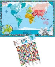 Michelin - Carte murale plastifiée - Ma carte du Monde - Planisphère pour les enfants