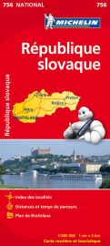 Michelin - Carte N°756 - République Slovaque (Slovaquie)