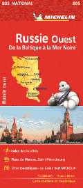 Michelin - Carte N°805 - Russie Occidentale 