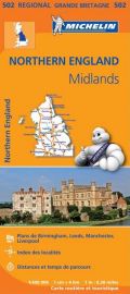 Michelin - Carte régionale n°502 - Northern England - The Midlands