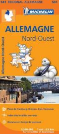 Michelin - Carte régionale n°541 - Allemagne Nord-Ouest