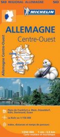 Michelin - Carte régionale n°543 - Allemagne Centre-Ouest