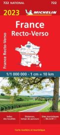 Michelin - Carte routière - Réf.722 - France - Recto-Verso - Edition 2023