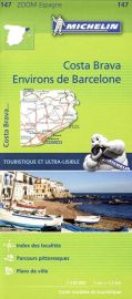 Michelin - Carte Zoom Espagne n°147 - Environs de Barcelone - Costa Brava