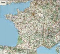 Michelin - France routière - Carte murale plastifiée