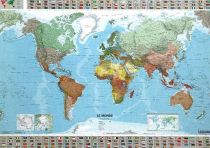 Michelin - Planisphère - Carte du Monde politique plastifiée (en français)