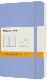 Moleskine - Carnet format poche ligné - Souple - Bleu clair