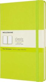 Moleskine - Carnet à pages blanches - Grand format - Couverture rigide - Vert clair