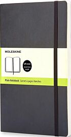 Moleskine - Carnet à pages blanches - Grand format - Couverture souple - Noire