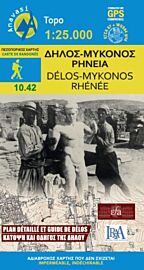 Anavasi - Carte de randonnées ref.10.42 - Mykonos, Delos & Rheneia